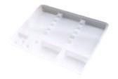 Małe plastikowe tace na narzędzia dentystyczne z PP o wymiarach 19x14,8 cm