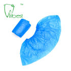 CPE Niebieskie plastikowe jednorazowe wodoodporne ochraniacze na buty