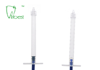 Jednorazowa strzykawka medyczna z igłą 1ml Luer Lock Slip Plastikowa strzykawka stomatologiczna